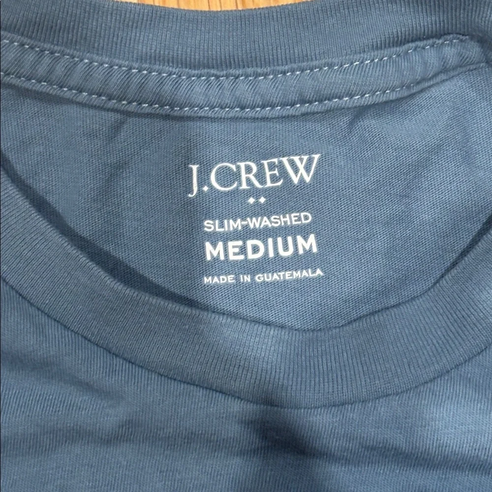 J CREW Slim Washed Crewneck T-Shirt, Size Medium, Great Condition! 100% Cotton